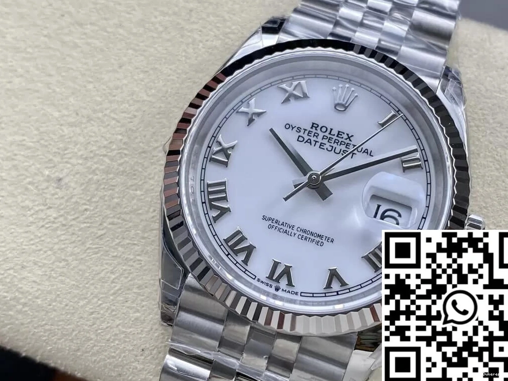 Dial VS M126234-0025 Rolex White 36MM Datejust Factory 0127